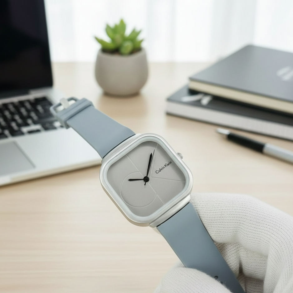 Calvin Klein Mens Watch With Square Dial Elegant Modern And Durable Timepiece