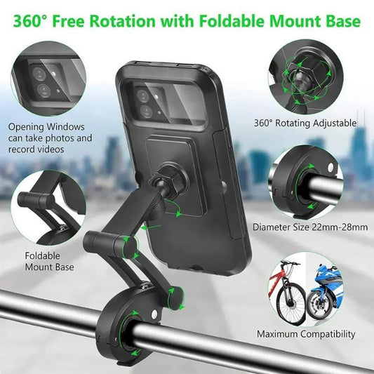 Waterproof Pro – 100% Waterproof Touch Screen Bike Phone Mount